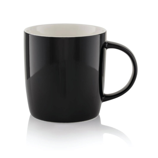 Gloss Black Two Tone New Bone China Mugs